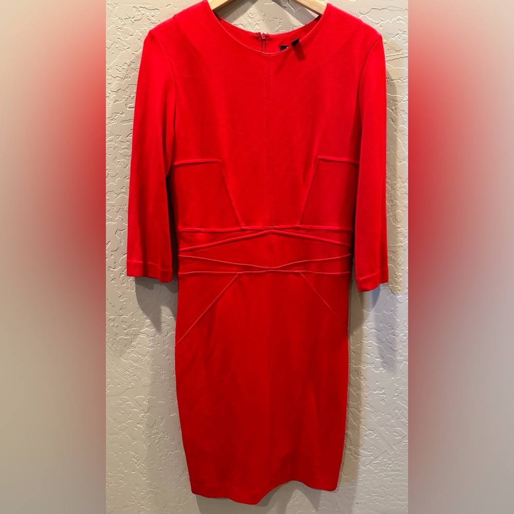 Mango Suit Basic Red Dress